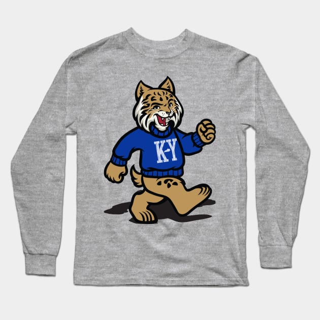 Kentucky Marching Cat Long Sleeve T-Shirt by KentuckyYall